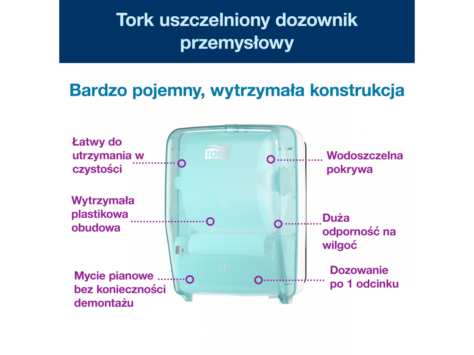 Dozownik W6 Tork Matic 651420 Uszczelniony